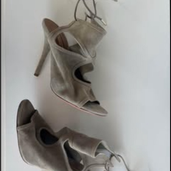 Aquazurra Suede Sandals Size 36 - Picture 2 of 5